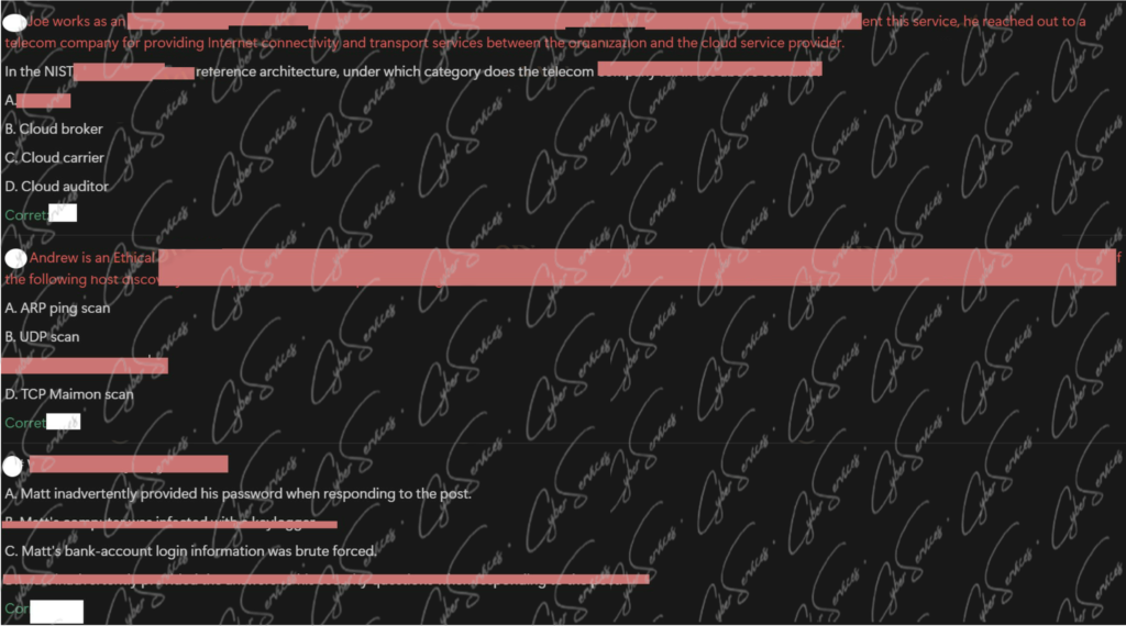 CEH Certification Exam Dump