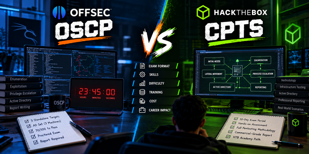 OSCP vs CPTS penetration testing certification comparison